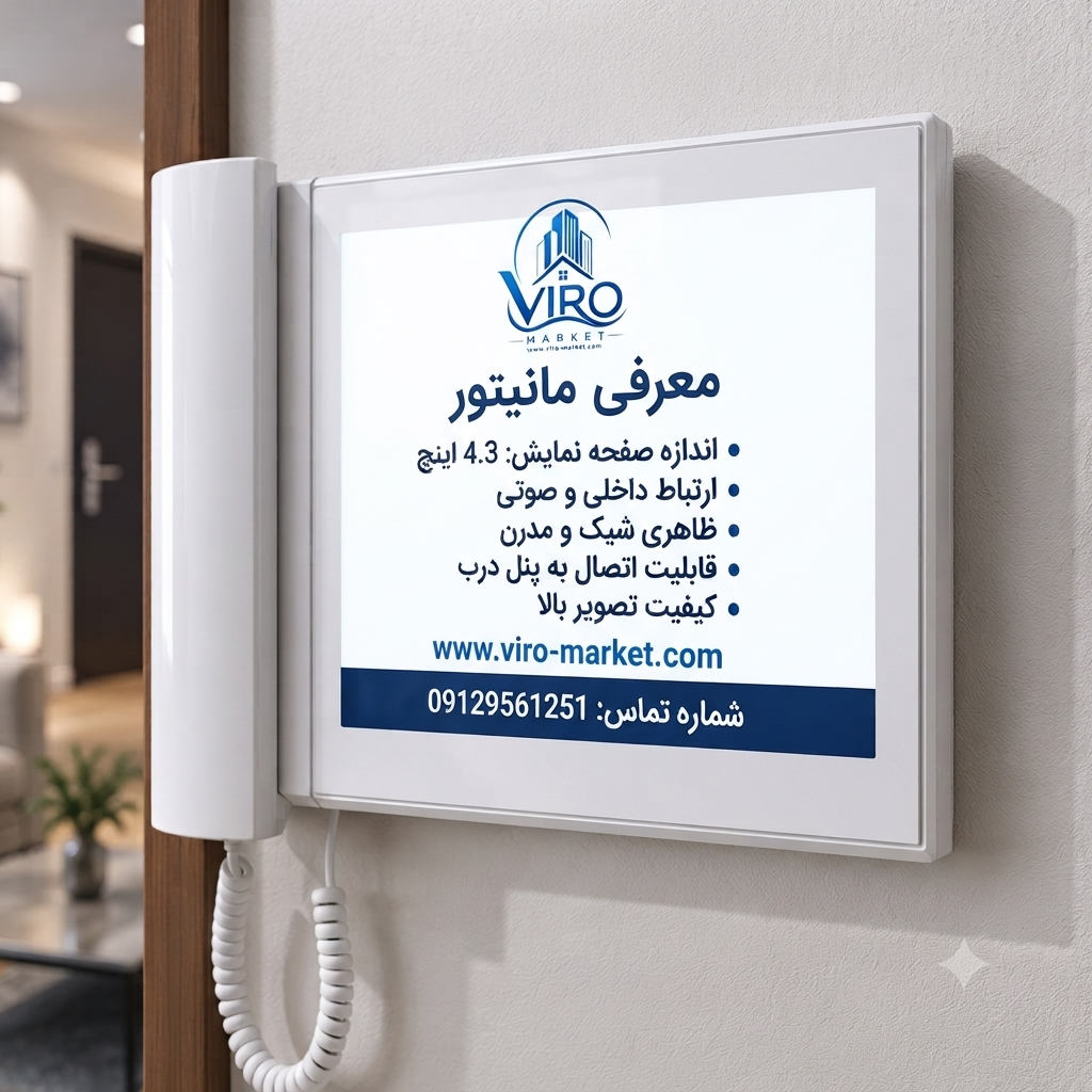 مانیتور D43 چیست | نمایندگی آیفون تصویری تکنما | ویرو مارکت